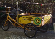 Recycling collection tricycle at York Rotters