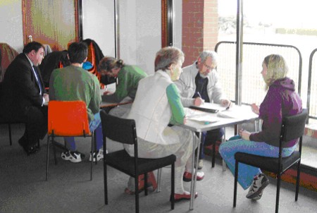 Workshop participants engaging in Storytelling exercise